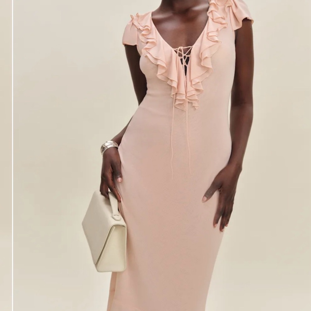 REFORMATION
Arlo Knit Dress In Pink size M NWt - Picture 5 of 8